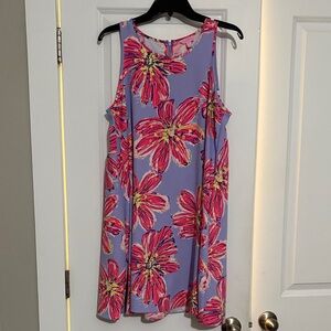 Lilly Pulitzer Pink and Yellow Floral Mini Dress
